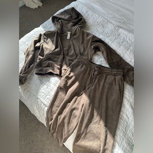 Velour sweatsuit